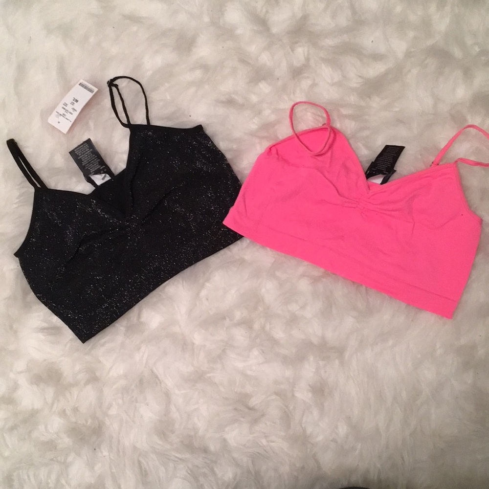 NWT 2 for 1 ! Crop bralettes